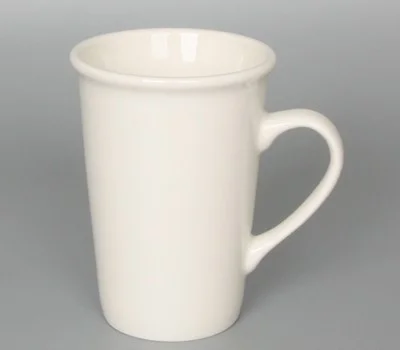 모던롱 화이트머그컵 국산  340ml