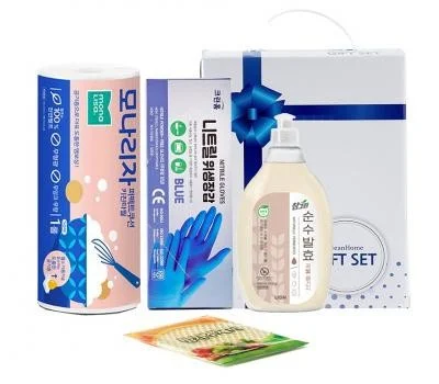 참그린곡물 니트릴위생장갑 수세미 키친타올 4종