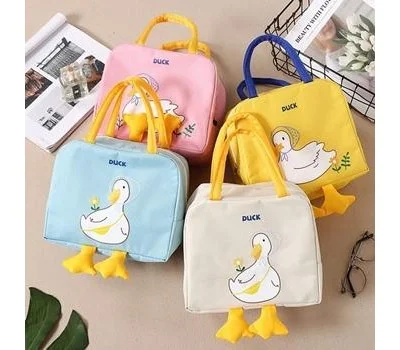 오리 보온보냉백 소풍가방 캐릭터 보온보냉