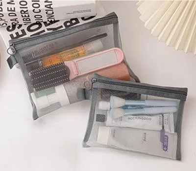 모모카멜 메쉬 망사파우치 대형
