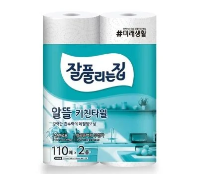미래생활 잘풀리는집 키친타올 110매x2롤 번들포장