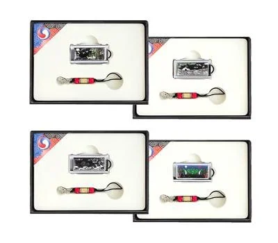 채색송학 채색십장생 일월오봉도 백호 자개USB