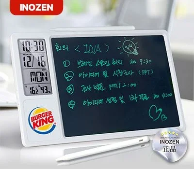 이노젠 타임패드 탁상시계 겸용 전자메모장