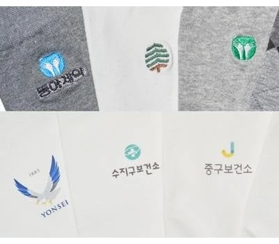 자수컬러 프린팅 양말