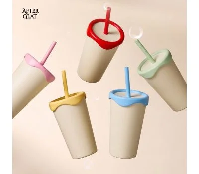아이보리 러블리 스트로우 리유저블컵 500ml
