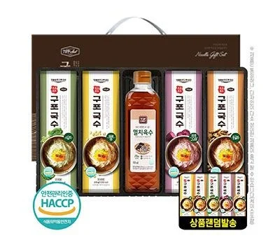 멸치육수410ml 구포국수4P 5종 선물세트