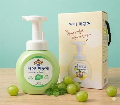 아이깨끗해 핸드워시 청포도향  정품 끈케이스 문의