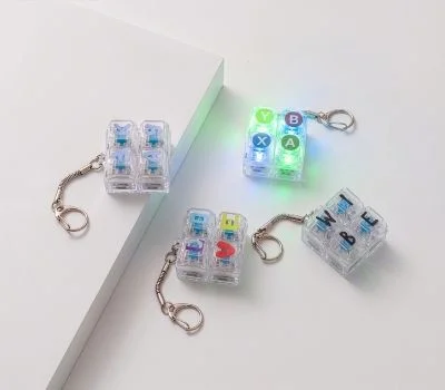 LED 키캡 키링 2X2구 ㅁ형 주문제작