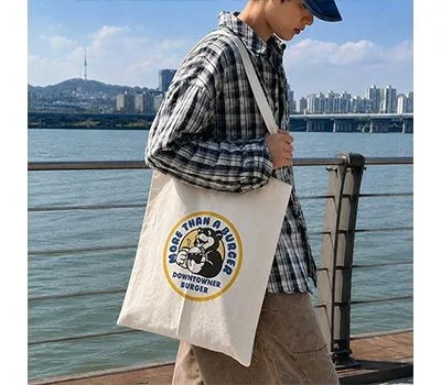 루티네 데일리 무지 캔버스백 에코백 중 31.5x36