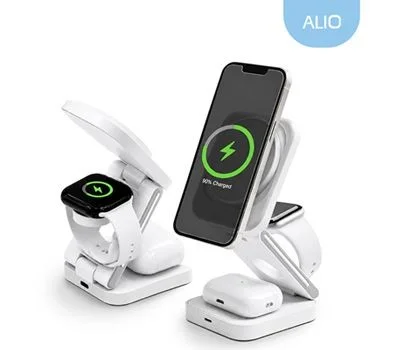 ALIO 맥폴딩 맥세이프 3in1 접이식 고속무선충전기