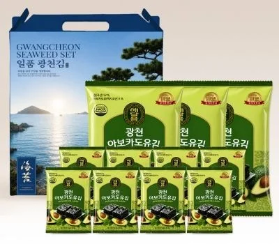광천김 아보카도유  전장도시락김 선물세트